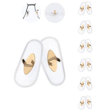 Imagem de MYCOURAG 6 pares de peças de nariz de borracha de silicone de substituição compatíveis com óculos de sol RayBan Aviator RB3025/RB3044/RB3261/RB3445/RB3483/RB3506/RB3519/RB3516/RB3293 - Dourado