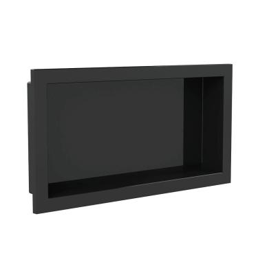 Imagem de Nicho Arquitech Para Embutir Preto Vulcano Ref.018301007