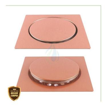 Imagem de Ralo Click 10x10 Cm Inteligente Cores Em Aço Inox Banheiro - Malu meta