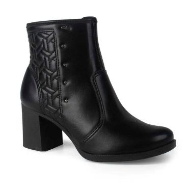 Imagem de Bota Feminino Dakota Ankle Boot Salto Alto Cano Curto