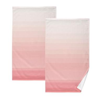 Imagem de Blush Horizon Shift-30 toalhas de banho de algodão 2 peças, toalhas de mão pequenas, toalhas de banho absorventes, toalhas de banho de secagem rápida, toalhas decorativas para banheiro, cozinha