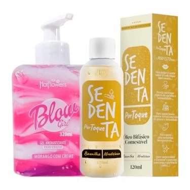 Imagem de Kit Blow Girl Hidratante Para Virilha e Óleo Corporal Bifásico Baunilha Comestível e Sem Açúcar