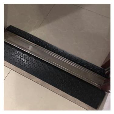 Imagem de Limiar de borracha para rampa, rampa de movimento, rampa de limiar, rampa para cadeira de rodas, rampa de borracha antiderrapante para scooter rampa de transição de entrada interna e externa (uma cor