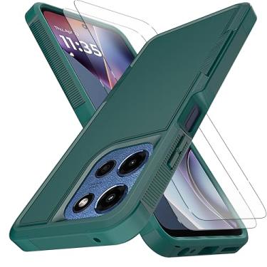 Imagem de Para Moto G 5G 2025 [proteção contra quedas de grau militar de 3,5 metros] [antiderrapante] [2 peças de protetor de tela TPE HD] Capa resistente à prova de choque para Motorola Moto G 5G 2025 6,7