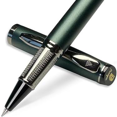 Imagem de Penagic Canetas esferográficas de luxo, tinta preta, canetas premium extravagantes para homens e mulheres, canetas profissionais de escrita para escritório, executivas, conjuntos de canetas de negócios para homens, canetas de presente com 2 refis