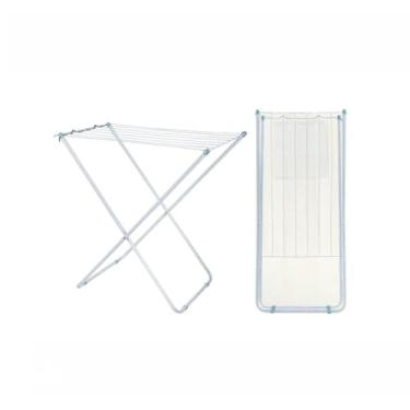 Imagem de Varal De Chão INOX Reforçado Com Abas Retrátil (SEM ABAS BRANCO)