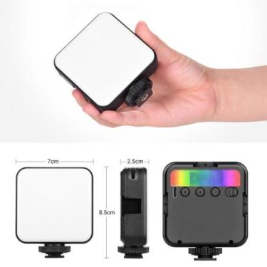 Imagem de Mini Luz De Vídeo RGB Iluminacao Led Pra Câmera Painel Led - Kuaile Bi