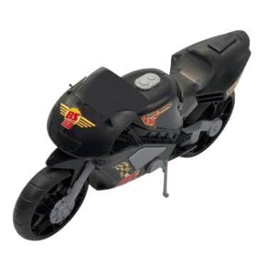 Imagem de Moto de Brinquedo Esportiva Preta, Modelo em Miniatura, Réplica de Motocicleta
