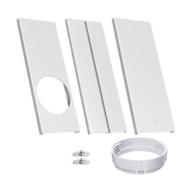 Imagem de WeiLaiKeQi Kit de janela para ar condicionado portátil, painéis de vedação de janela, peças de reposição em PVC para mangueira de exaustão, kit de ventilação de