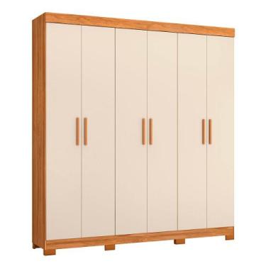 Imagem de Guarda Roupa Casal Amarok 6 Portas Premium Albatroz MDP 2 Gavetas, Car