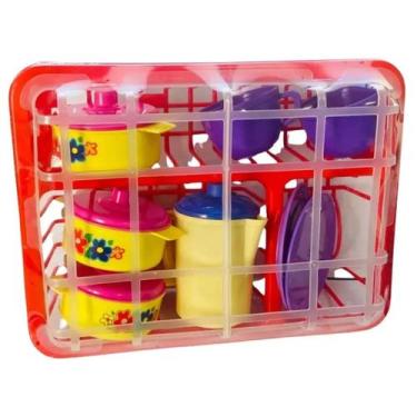 Imagem de Escorredor Louças Potes Brinquedo Infantil Cozinha Criança - Divertoys