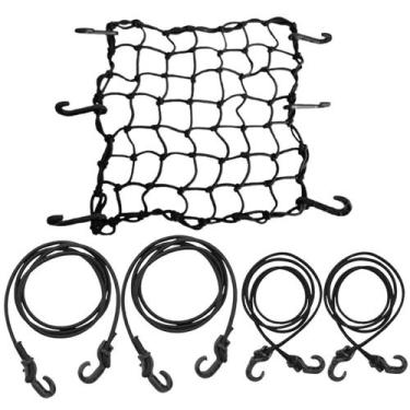 Imagem de Rede Aranha Preta 45x45 Gancho A Gancho, 2 Elásticos 1,5 M, 2 Elástico