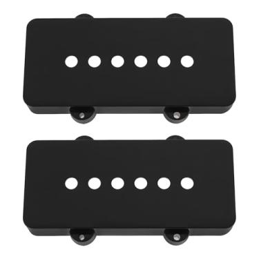 Imagem de LT Easiyl 2 capas de captador de 51,3 mm compatíveis com guitarras Fender Jazzmaster pretas