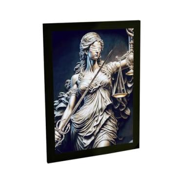 Imagem de Quadro Decorativo Deusa Da Justiça Themis Ilustração Estatua Poster Quarto Sala