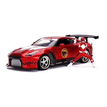 Imagem de MINIATURA 1/24 2009 NISSAN GT-R POWER RANGER VERMELHO