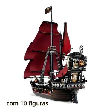 Imagem de Conjunto De Blocos De Construção De Navio De Guerra Pirata Infantil MO