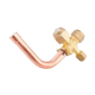 Imagem de Bothyi Válvula de parada de ar condicionado Válvula de acesso de serviço Fácil instalação Reparo Acessório de refrigeração AC Peça de reposição Montagem de 3, 9.52 Mm