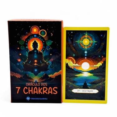 Imagem de O Óraculo 7 Chakras Espiritual 49 Cartas Plástificadas - Mandala