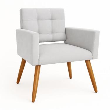 Imagem de Poltrona Para Sala Decorativa Mya Confortável Reforçada Suede - Divani