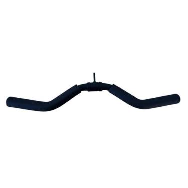 Imagem de Puxador Bigode W Preto Giro Manopla Borracha Fitness - BASE