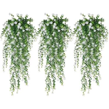 Imagem de Trepadeiras para Decoração,Trepadeira Artificial Realista - Design Estético de Flor de Rattan Resistente aos Raios UV para Interior Exterior Casa Jardim Sala Quarto Cozinha Escritórios Casamento