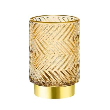 Imagem de LEICURACE Organizador de pincéis de maquiagem, porta-escovas de dentes, porta-lápis de mesa, copo de pincel de vidro vintage multifuncional (A40-2-US)