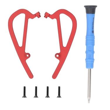 Imagem de Câmera de drone guardas de pára -choques de alumínio Anti -colisão da lente de segurança barra de proteção contra pára -choques para avata 2 acessórios de drones vermelhos 2pcs