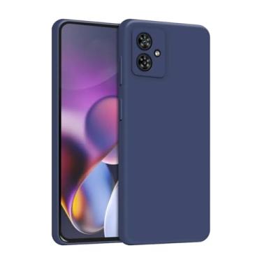 Imagem de Capa Capinha Case Para Motorola G55 Silicone Forro Aveludado Proteção Premium (AZUL MARINHO)