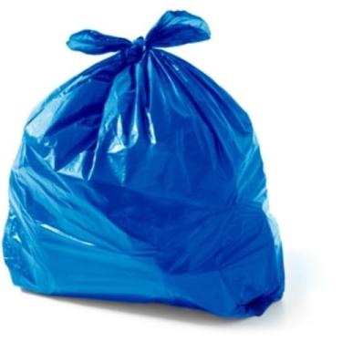 Imagem de Saco De Lixo 240 Litros C 100 Unidades De Grande Capacidade Ideal Para Quintal E Jardim Resistente A Rasgos E Vazamentos(Azul)