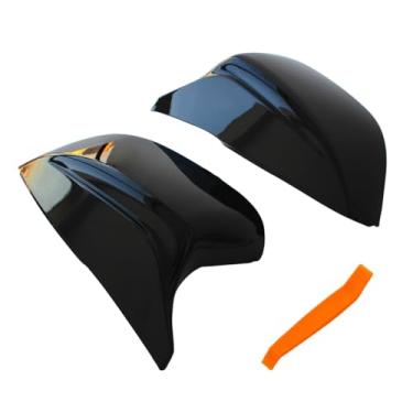 Imagem de AUCERAMIC Capas de espelho adequadas para Infiniti Q50 Sedan Q60 Q70 QX30 QX50 2015-2020 Tampas de espelho retrovisor lateral