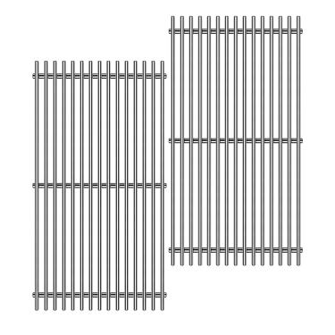 Imagem de Dictirdy Grelhas de aço inoxidável 9 mm 44,5 cm para Weber Spirit E-310 E315 E320 E330 S310 S315 S330 GS4 Spirit 2 peças para churrasqueiras Weber 7638, 7639 7525 Spirit 300 e Spirit II 300 Series