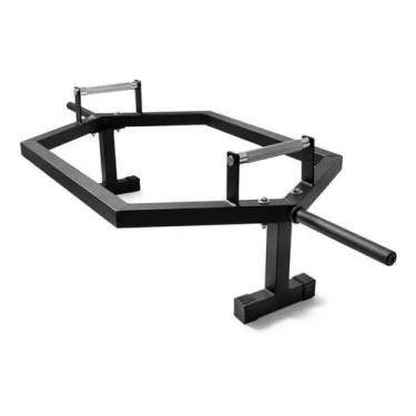 Imagem de Barra Hexagonal Fechada Ponteira Comum C/ Apoio - Line Fitness
