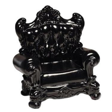 Imagem de KiBcsLic Móveis para casa de bonecas, bonecos, sofá, enfeite, mini sofá, decorativo, artesanal, acessório para casa de bonecas, modelo em escala 1/12