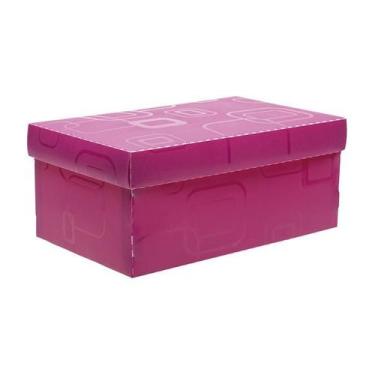 Imagem de Caixa Organizadora Mini Sapato Dello Rosa