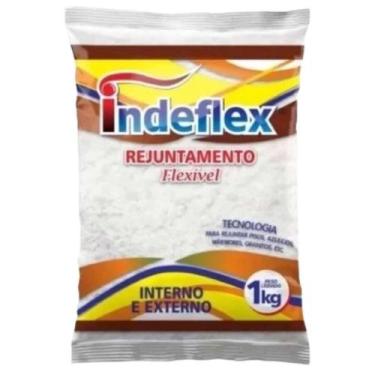 Imagem de Rejunte flexivel para pisos e ceramicas indeflex - 1kg - branco - GERA