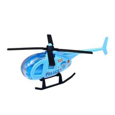 Imagem de TTETTZ 1/64 Coleção de helicópteros de liga diecast, modelo de metal de brinquedos de aeronaves para crianças adultos, Azul