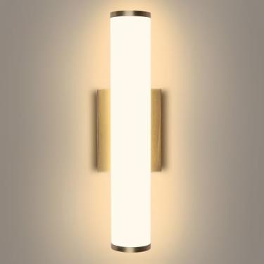 Imagem de Kalium Arandelas de parede modernas de 40,6 cm, luzes reguláveis para banheiro, iluminação interna de LED branco quente 3000K para banheiro, escadas, sala de estar, quarto. Com fio.