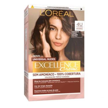 Imagem de Tintura Universal Nudes Excellence L`oréal Paris 4U Castanho Universal