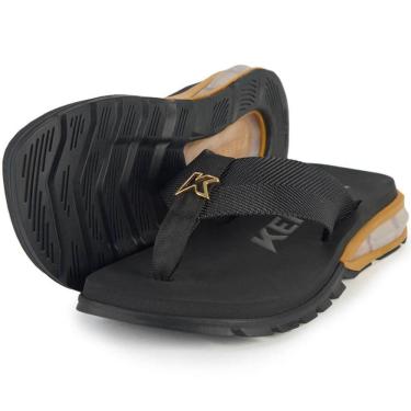Imagem de Chinelo Kenner Orak Masculino - Preto e Dourado