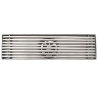 Imagem de Aramox Dreno Linear do Chuveiro Com Grade de Aço Inoxidável Durável Prevenção de Cheiro Eficaz para o Banheiro (Dreno do meio)