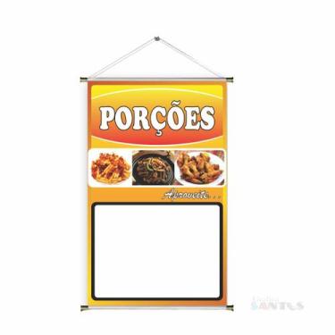 Imagem de Banner pronto Porções BA 298 medida 45x70 cm arte pronta