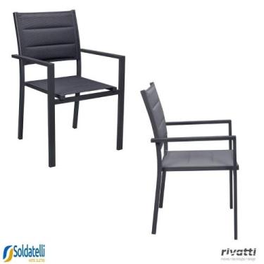 Imagem de Kit 2 Cadeiras Outdoor Geribá Grafite - Rivatti