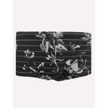 Imagem de Sunga Calvin Klein Swimwear Floral Listras Grafite-Masculino