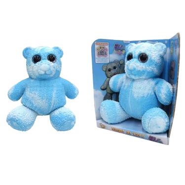 Imagem de Boneco Elástico Urso Tye Dye Azul De 22Cm - Soft