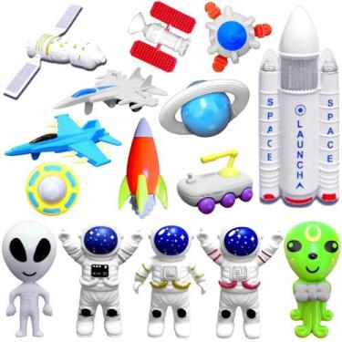 Imagem de Kit Lunar Foguetes Aviões Astronautas ETs Naves Onvis 20 Peças - Attic