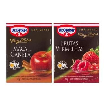 Imagem de Chá Maçã Canela e Frutas Vermelhas Dr. Oetker 15g Cada