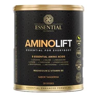 Imagem de Aminolift Vegano 375g Essential Nutrition Sabor Tangerina