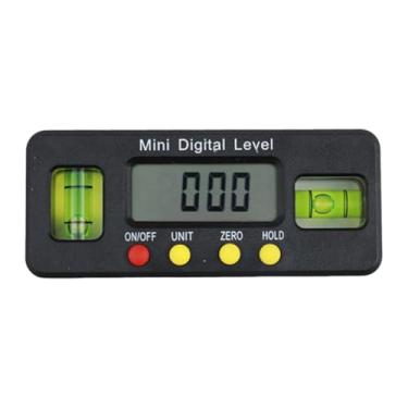 Imagem de MFMEXUL Inclinômetro Digital 4×90 Graus com Display, Medidor de Precisão, Transferidor de ângulo para Marcenaria E Faça Você Mesmo, 10cm x 4,1cm