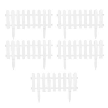 Imagem de Pssopp 5pcs Jardim Afiação Fronteira, Bloqueio Pequeno Piquete Painéis Decorativos Gramado Paisagem Afiação para Jardim Gramado Flor Cama