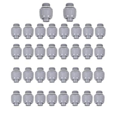 Imagem de FirmiBang Conector Estanque A Líquidos de 1/2 Pol. - Conexões de Conduíte Elétrico Não Metálico, Conexão de Conduíte de Pvc Listada Pela Ul (Reto, Pacote com 34 Unidades)